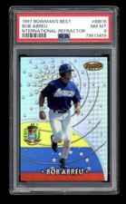 1997 Bowman's Best #BBI16 Bob Bobby Abreu International Refractor PSA 8 Pop 1