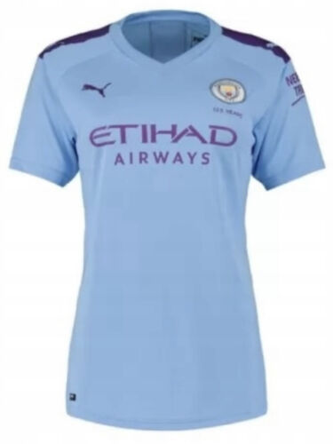2019/20 Manchester City Home Jersey #10 Kun Aguero Puma Soccer Women’s Large NWT - Picture 1 of 7