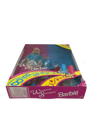 Barbie Western Stampin' Barbie Doll Deluxe Play Set RARE Doll 1993 Mattel 10927 - Picture 6 of 8