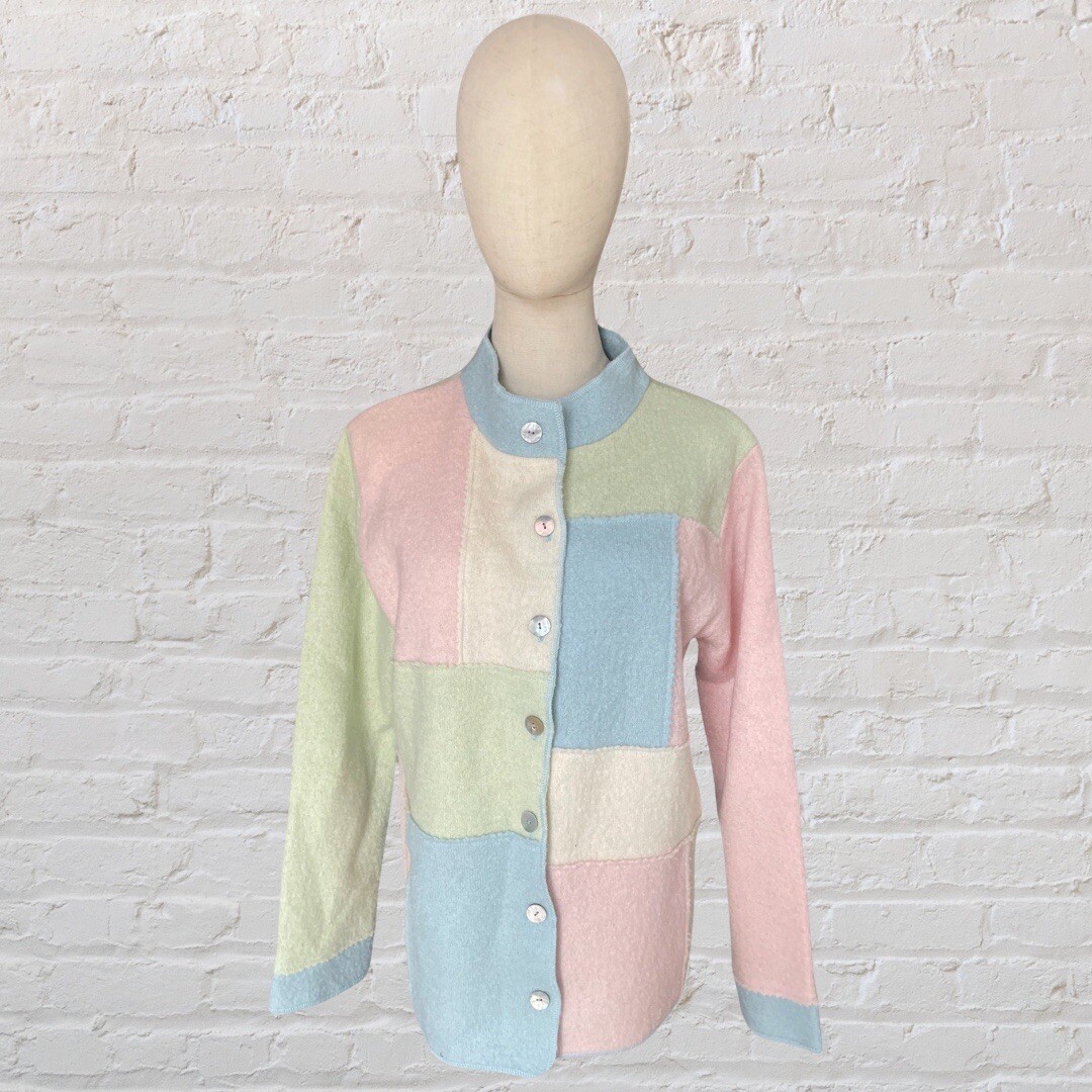 Patchwork Pastel Lightweight Jacket Cottagecore B… - image 2