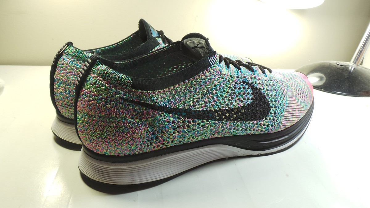Nike Flyknit Racer‎ Shoes Mens 12 Rainbow Multicolor Running Sneakers 526628-304 Nike Flyknit Racer Multicolor 2.0 Men main image 4