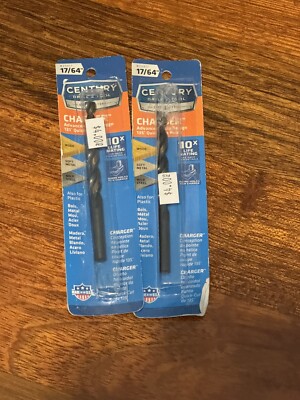 Century Drill & Tool Pro Grade Charger Drill Bit, 17/64'' shank Count 2