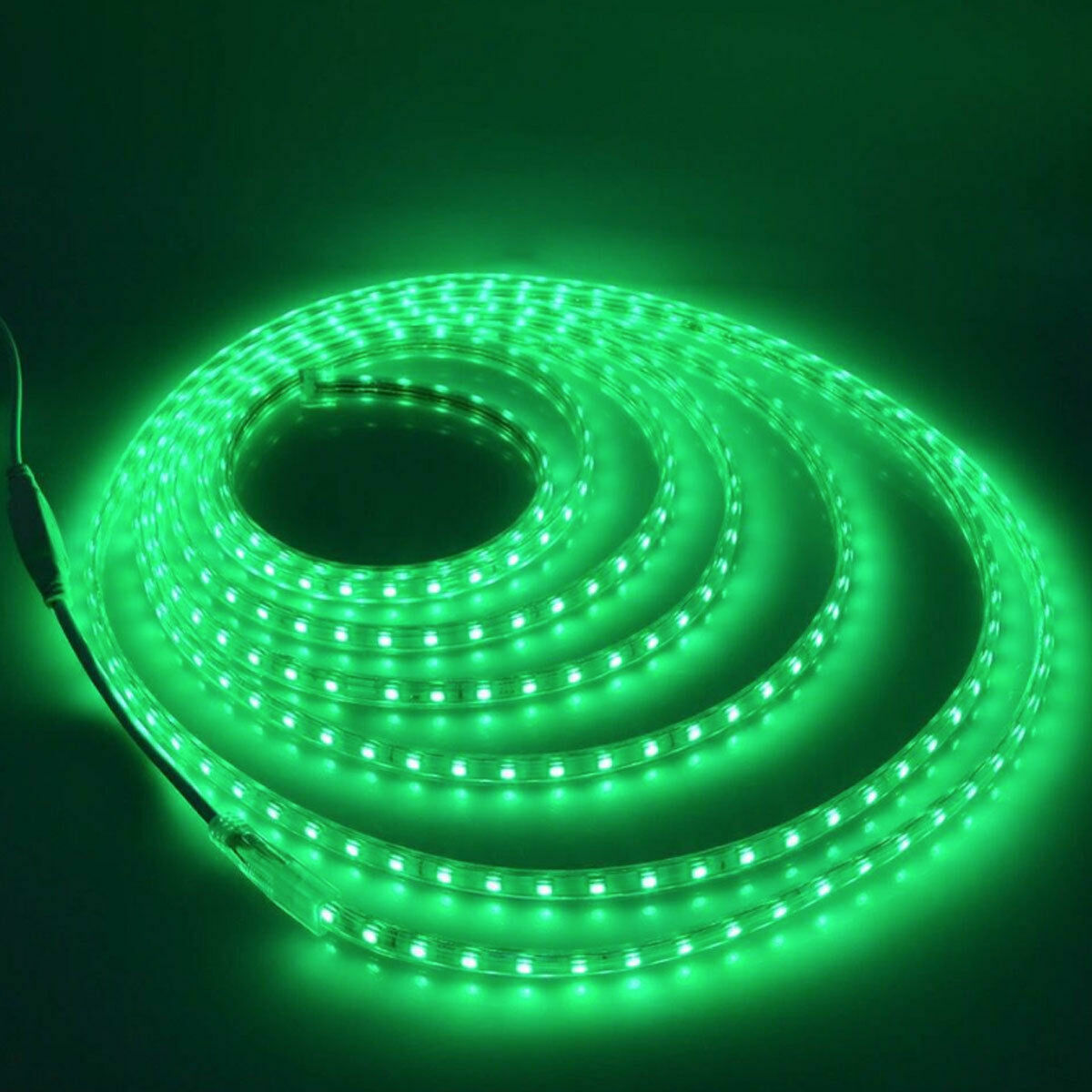 EU Plug 220V 1M - 20M Waterproof 5050 SMD LED Strip Flexible Tape Rope Light