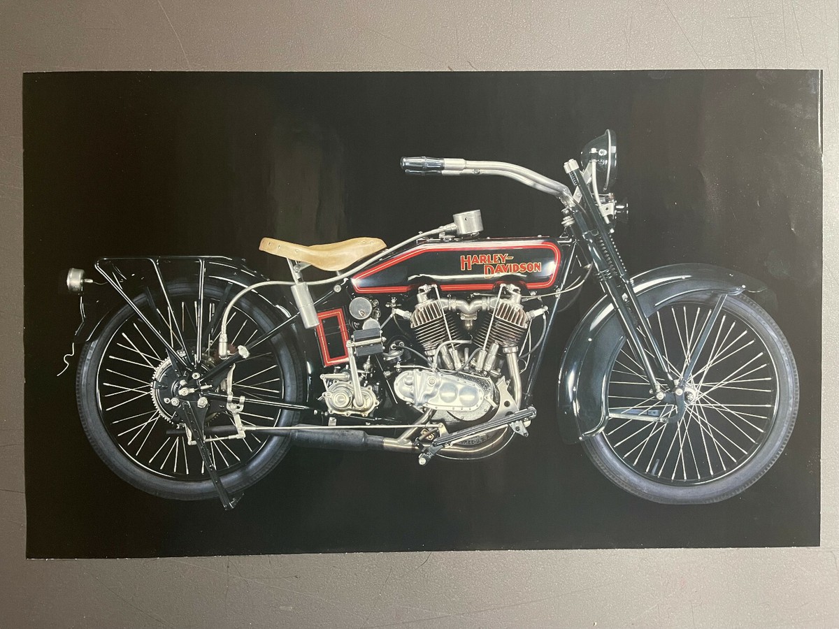 1922 Harley Davidson JD Motorcycle Picture, Print - RARE!! Awesome