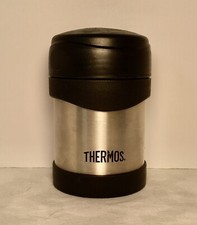 Thermos Brand Vacuum Insulated 10 oz Stainless Steel Double Wall Food Drink Jar