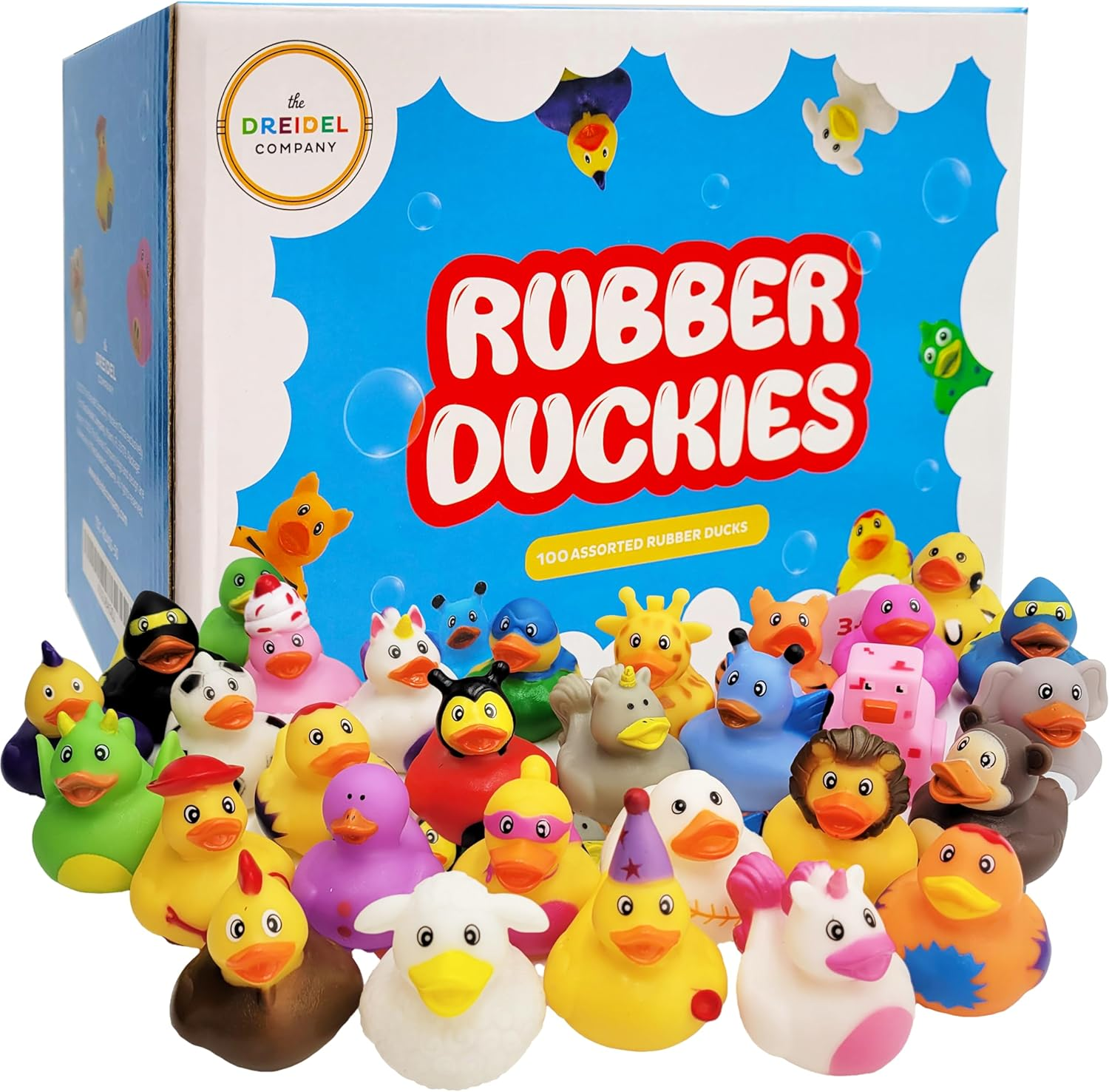 Rubber Duck Toy Duckies for Kids, Bath Birthday Gifts Baby Showers Classroom,