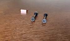 NMINT AFX NonMT Axles w/5 Spoke Wheels w/2nd Gen. Thicker Front Axles  Clamp