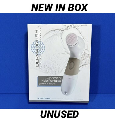 NEW IN BOX Dermabrush Advanced Cleansing System with Scrub Cleanser Gloves Case