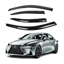Fits Lexus  IS250 IS350 2006-2012 Side Window Visor Sun Rain Deflector Guard