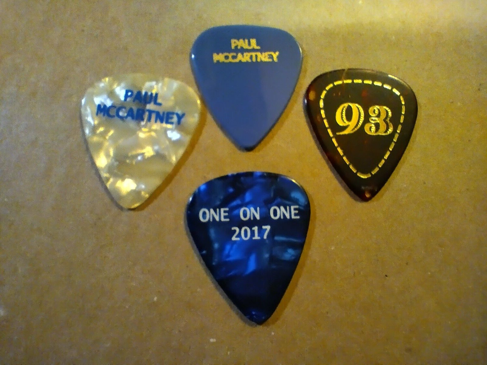 Paul McCartney Guitar Pick set of 4 eBay