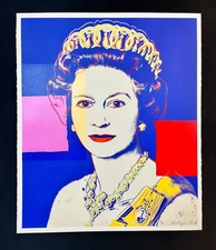 Andy Warhol Queen Elizabeth II 337 Signed Ltd.ed series 1985 25.5"x28" numbered