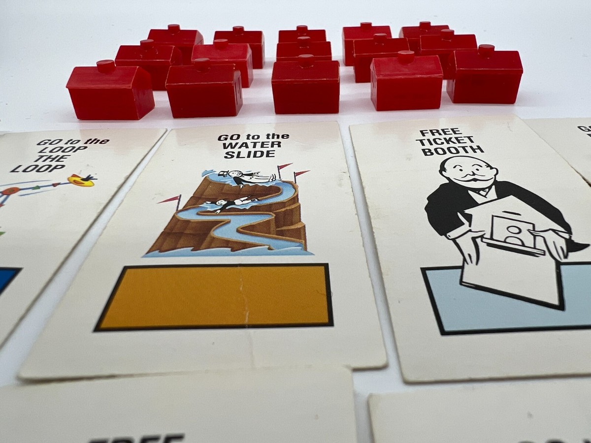 Vtg 1990 Monopoly Junior Replacement Pieces 21 Chance Cards