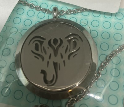 Essential Oil Diffuser Necklace Elephant Aromatherapy Locket