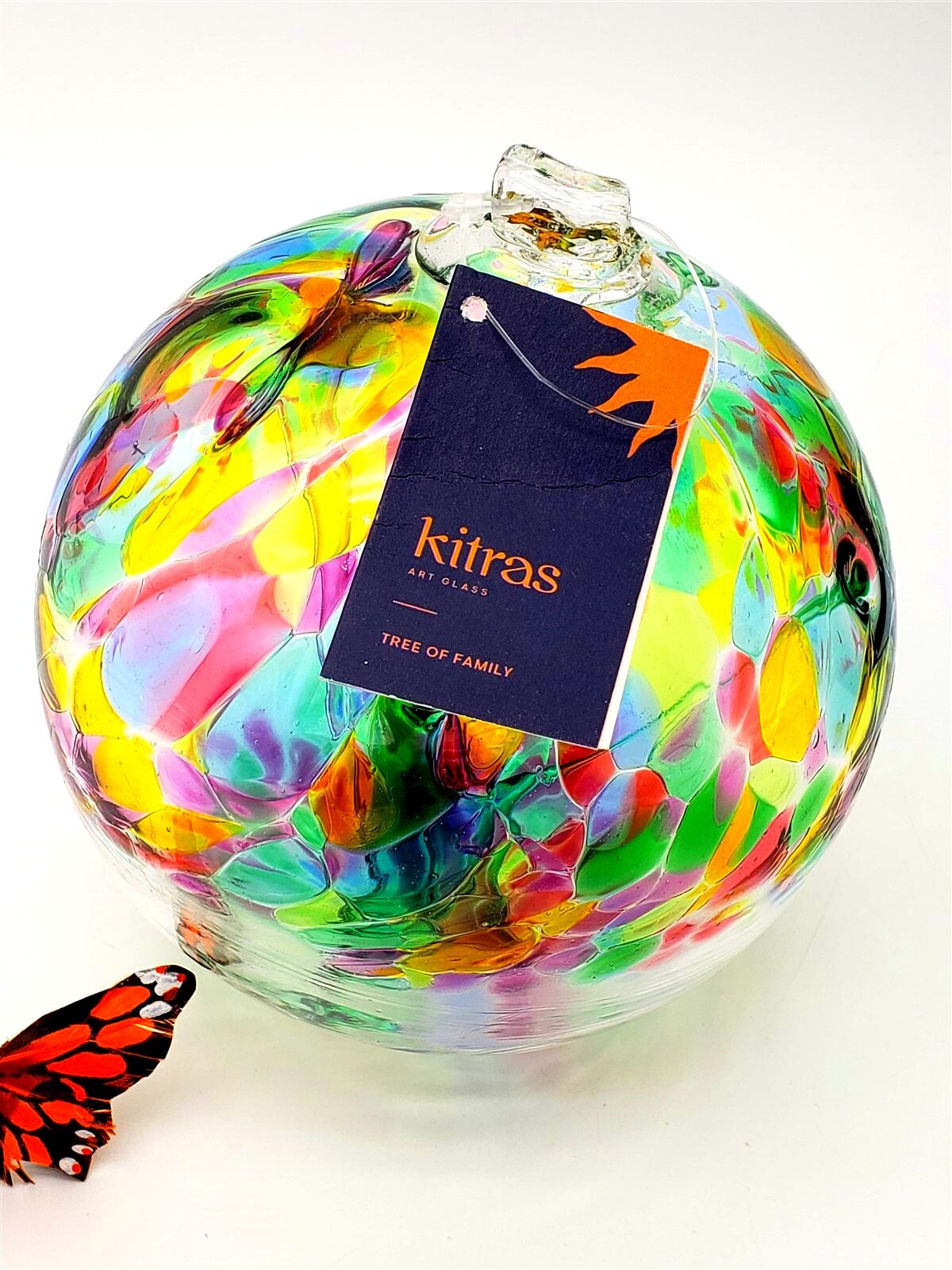 Kitras Tree of Family Art Glass Blown Ball Hand Crafted Canada 6" eBay