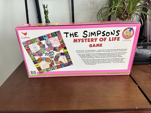 The Simpsons Mystery Of Life Board Game By Cardinal Vintage 1990 Complete - Picture 2 of 9