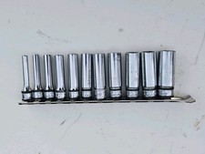 Snap-on Stmm Series 14 Drive 6 Point Metric Deep Socket Set With Rail 4-14 Mm Snap-on Stmm Series 14 Drive 6 Point Metric Deep Socket Set With Rail 4-14 Mm