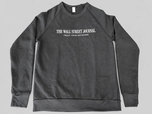 Wall Street Journal Trust Your Decisions Sweatshirt Size M Gray NEW - product listing photo