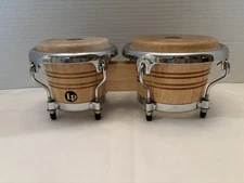LP Music Collection LPM199 Wood Mini Tunable Bongos Drum Thailand