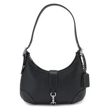Coach Handbag Ladies Hamptons Hobo Bag Shoulder Bag Leather Black COACH CW642 LH