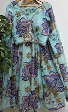 Blue floral pure organza Mahima Mahijan inspired Lehenga 