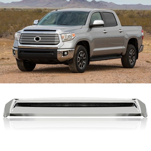 TULMTT Front Upper Hood Bulge Molding Grille Trim Compatible with Chrome 