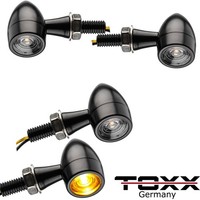 4X LED Blinker Miniblinker Leuchten Motorrad Roller Custom Caferacer E-GeprüFt