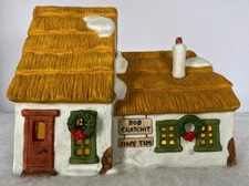 Dept 56 Dickens Village Bob Cratchit & Tiny Tim Cottage 6500-5 w/ Box