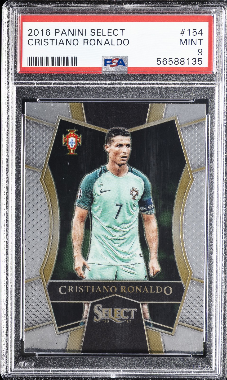 2016 PANINI SELECT #154 CRISTIANO RONALDO PSA 9