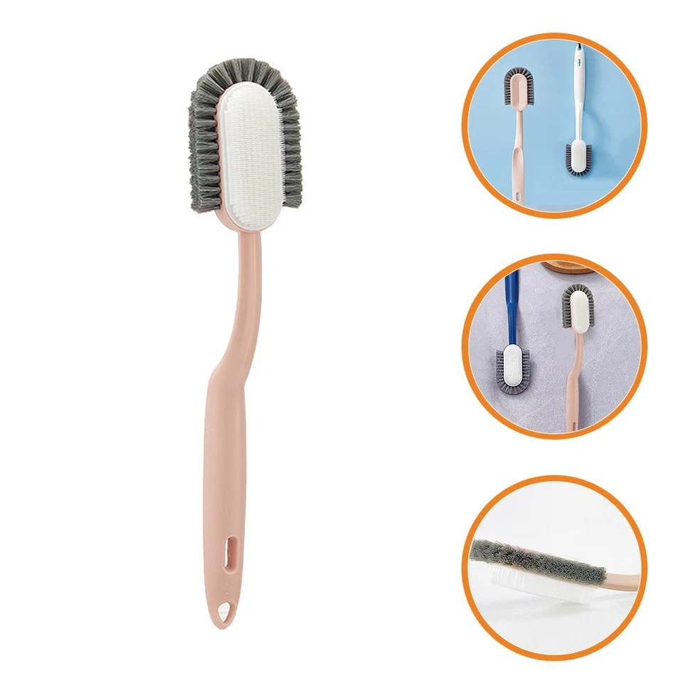 Plastic Scrub Cleaning Brush Practical Long Handle Brush for Home - Image 3 of 4
