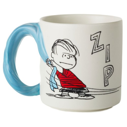 Peanuts Linus & Snoopy ZIP Sicherheitsdecke Maß 3D Griff TASSE Punze