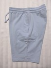 PATRICK ASSARAF Men's Blue Pima Cotton French Terry Cargo Short P95A18R Size L