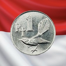 1970 Indonesia 1 Rupiah - AU - Combined Ship