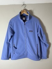 Kids Patagonia Blue Lavender Full-Zip Fleece Jacket Extra Large XL 14 Clean