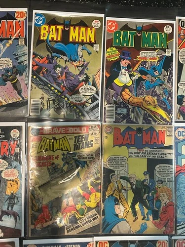 DC Comics lot vintage 1960s and 1970s Batman Silver Age