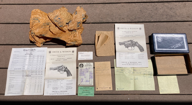 Smith & Wesson .38 Chief's Special Model 36 Empty Pistol Box w/ Papers & Extras