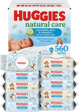 Natural Care Cucumber, Aloe and Vitamin E Baby Wipes, Hypoallergenic, Scented, 1