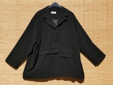 leichte Jacke NOOK... schwarz weit und kastig Taschen curvy girls Gr. 1