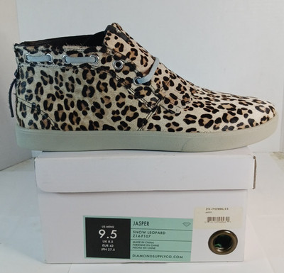 Diamond Supply Co Jasper Chukka X Ibn 'Snow Leopard' Boots Casual Shoes Mens 9.5