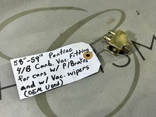1958 Pontiac 4b Carb. Fitting For P. Brakes Vac. Wipers Oem Used A A