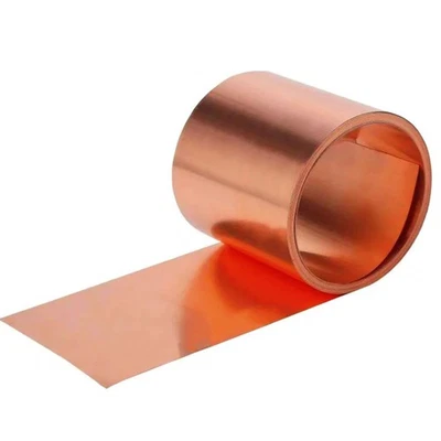 SHASKOKOEN Pure Copper Sheet roll,24 Gauge 2 "Width x 5FT, Copper Flashing for Home Roof...