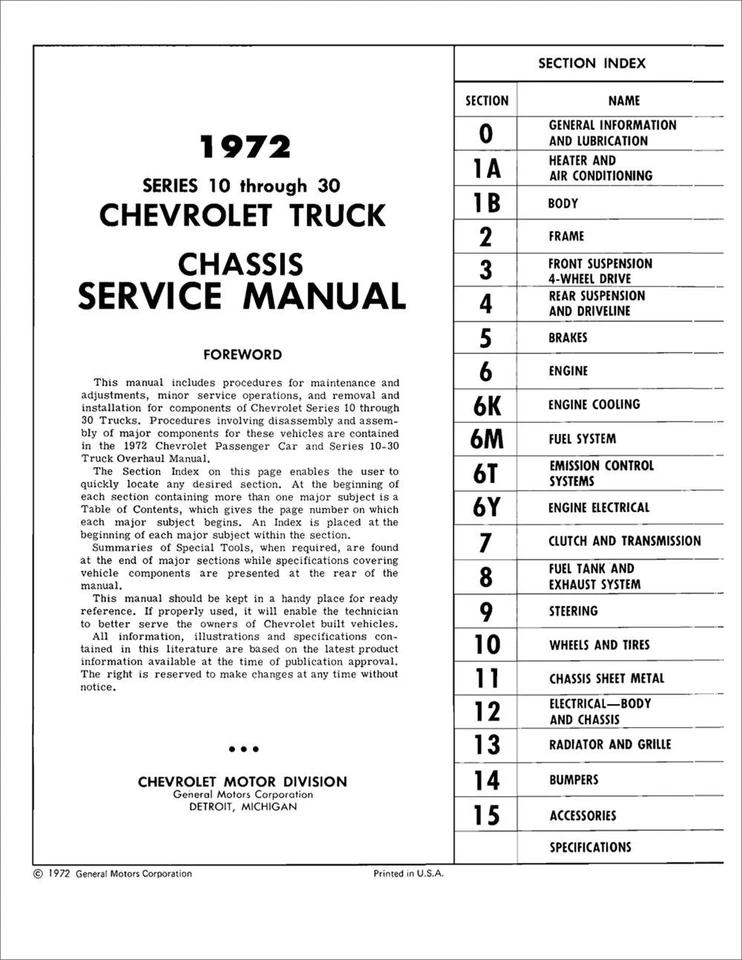 1972 Chevy грузовик PDF на USB магазин ручной капитальный ремонт пикап Blazer пригородное обслуживание - Изображение 4 из 4