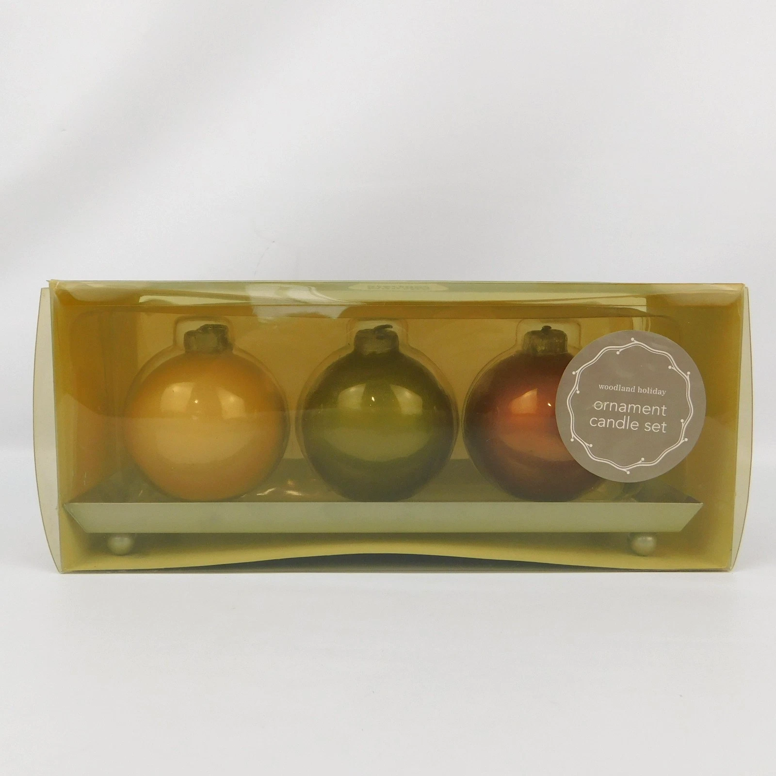 VTG Martha Stewart Woodland Holiday Ornament CANDLE SET, Boxed New/Sealed image 1