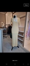 Ganni midi dress butter color.Size 10 (12 also good)New