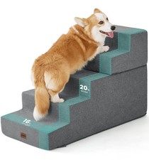 Made4Pets Dog Stairs for High Bed, Extra Wide Pet Stairs for Bed Couch Sofa, ...
