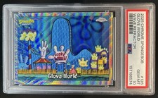 2025 Topps Chrome SpongeBob Squarepants Glove World Wave Refractor #/175 PSA 10