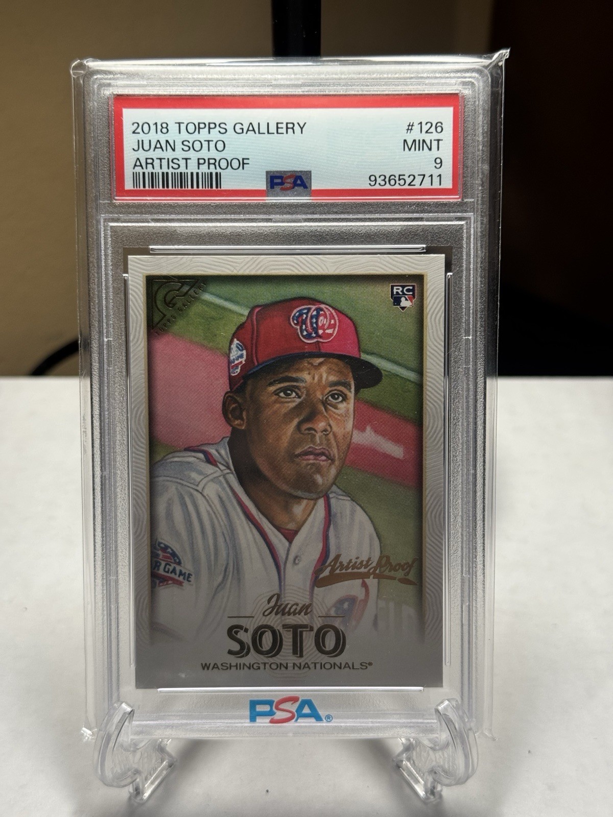 2018 Topps Gallery - Juan Soto #126 (RC) PSA 9