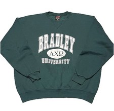 Vintage 90s Bradley University Crewneck Sweater Size XL Made In USA College