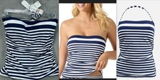 NWT Tommy Bahama Breaker Bay Bandini Womens Tankini Top Navy Size Small Swim Top