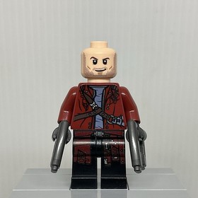 LEGO Marvel Guardians of the Galaxy sh0127 Star-Lord Mask Minifigure Guns 76019