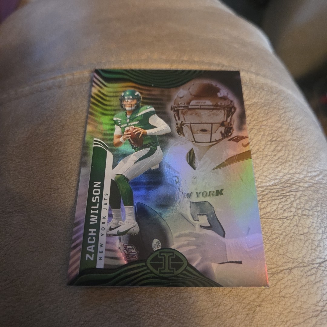 2022 Panini Illusions Football Zach Wilson New York Jets base card #76